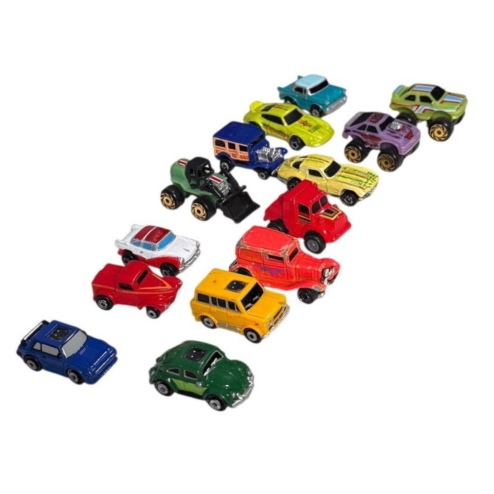 Vintage Micro Machines Galoob Toy Car Lot 14pc Volkswagen Beetle‎ Monster Trucks
